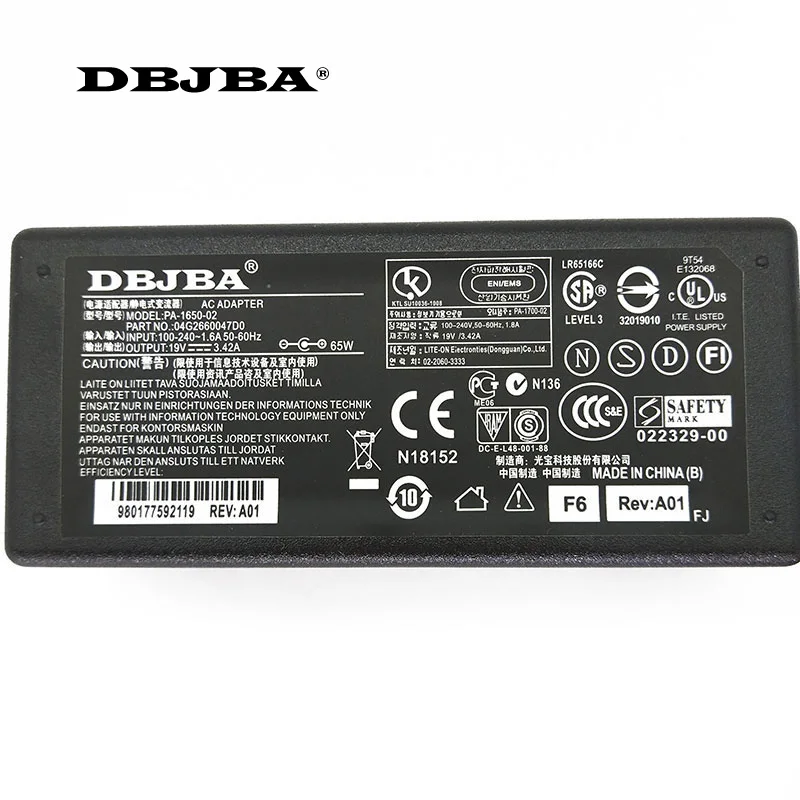 AC Adapter Charger Power For ASUS P2520 P2520L P2520LA P2520SJ P2520LJ PU451LD P2520LA-XH71 19V 3.42A Supply | Компьютеры и офис