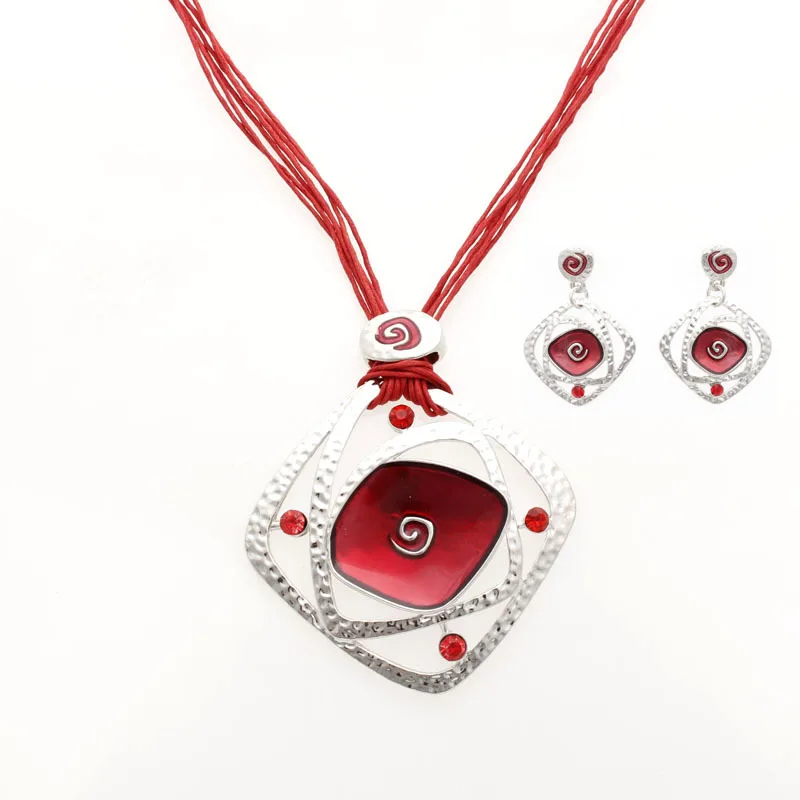 Комплект украшений из колье и серёг эмали|enamel jewelry set|necklace and earringsnecklace earring set |