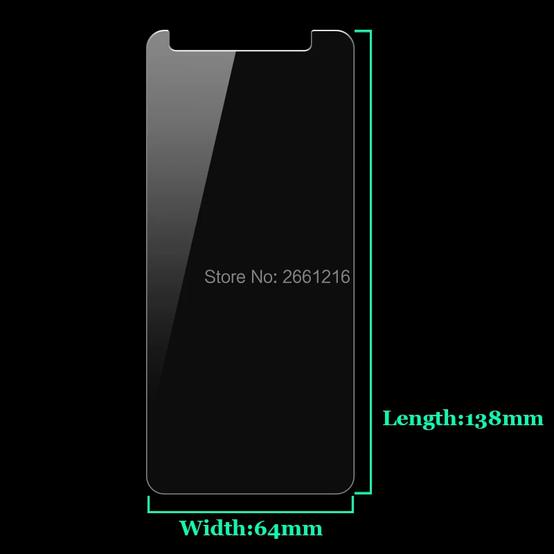 Для Blackview A20 противоударное переднее жесткое закаленное стекло 9H 2.5D Премиум
