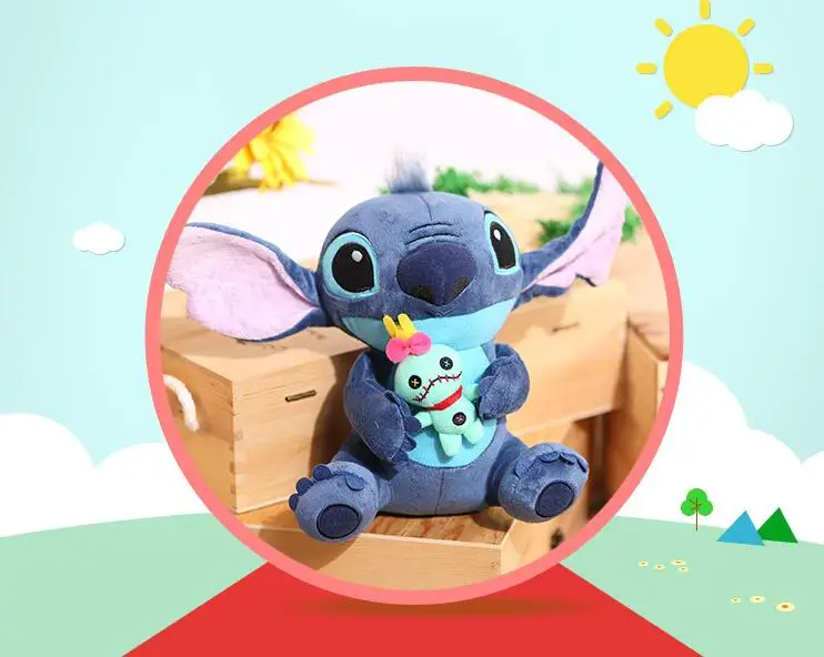 25 см Kawaii Ститч плюшевые куклы игрушки Аниме Лило и Ститч Мягкая кукла милый Стич плюшевые игрушки для детей подарки на день рождения