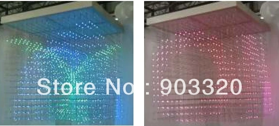 100*100*115 см SMD1616 3 в 1 16*16*16 = 4096 Voxel SD карты потолочный 3D светодиодный куб светильник