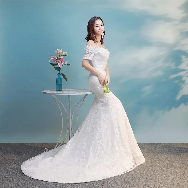 Модное тонкое свадебное платье русалки роскошные кружевные пояса винтажные