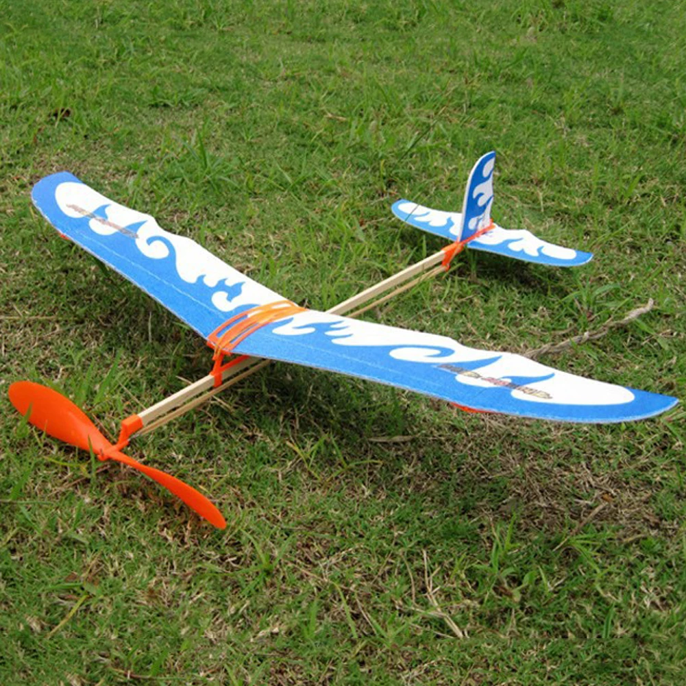 Резинкой Самолет Бумага Jet модель планера самолета для мальчиков Игрушки