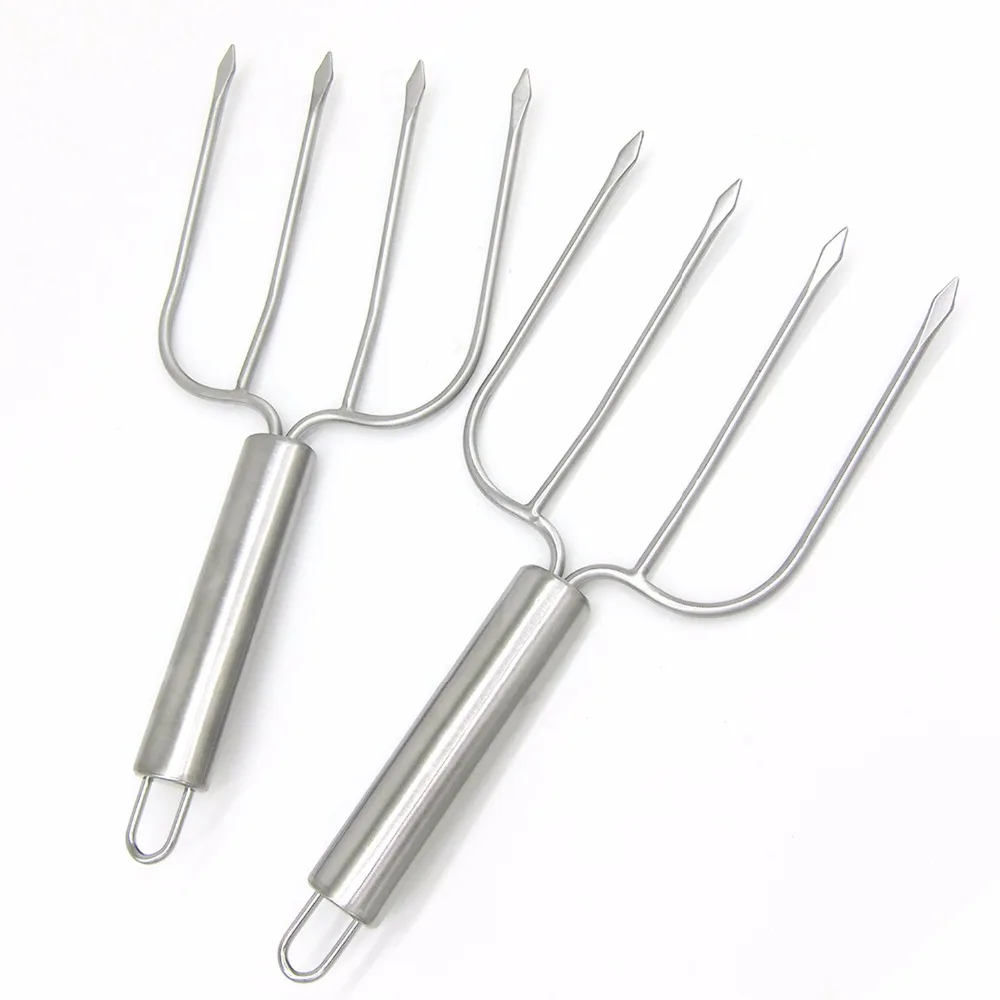 

New Turkey Lifter Forks Set Stainless Steel Turkey Lifters Turkey and Poultry Lifters Claws Carving Forks BBQ Kitchen Assessoies