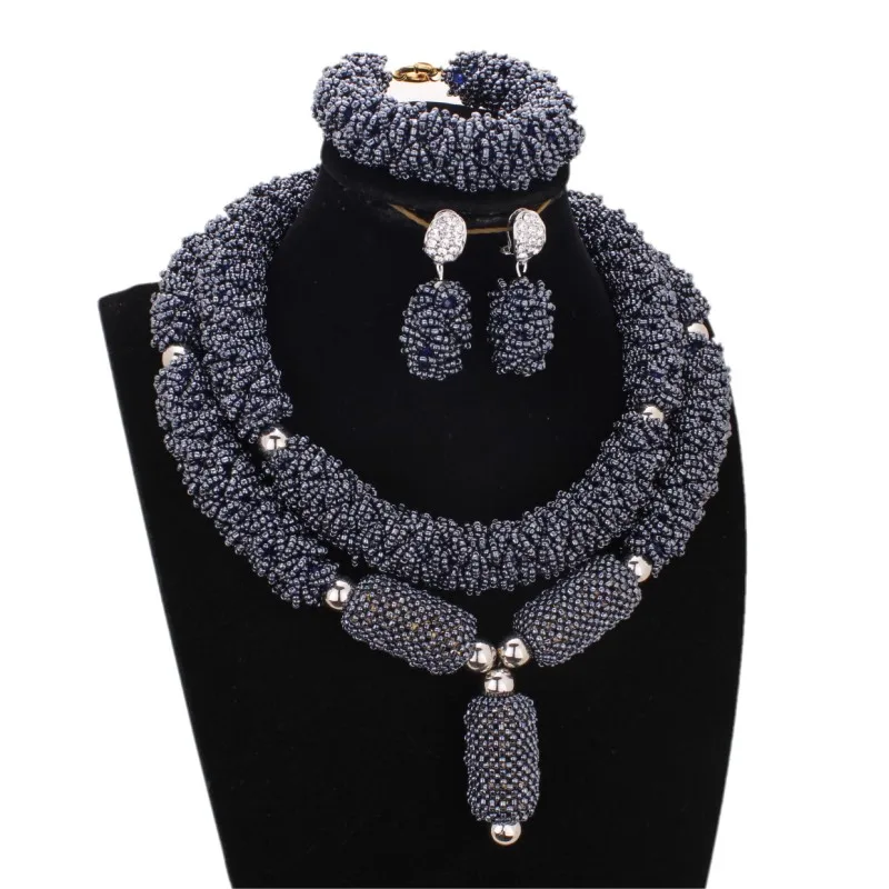 Дудо Fine Jewelry комплект золотые свадебные Цепочки и ожерелья комплект хрустальные бусины большие цветы ювелирные изделия наборы для Для женщин 3 ряда браслет
