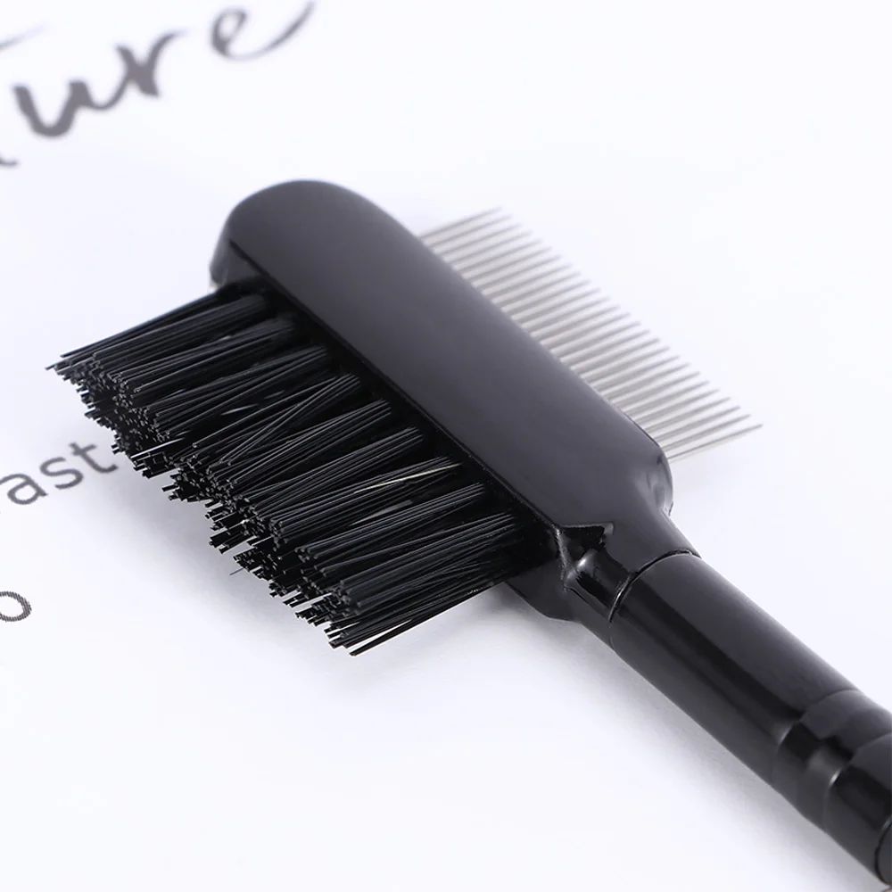 1PC Professional Eyelashes Extension Eyebrow Metal Dual Comb Brush Eye Lashes Beauty Cosmetic Makeup Tools |