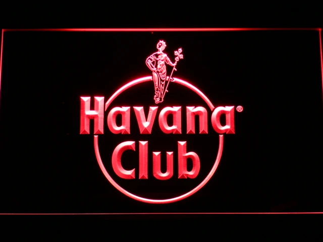 A218 Havana Club Rum светодиодный неоновый светильник с выключателем вкл/выкл 20 + цвета 5
