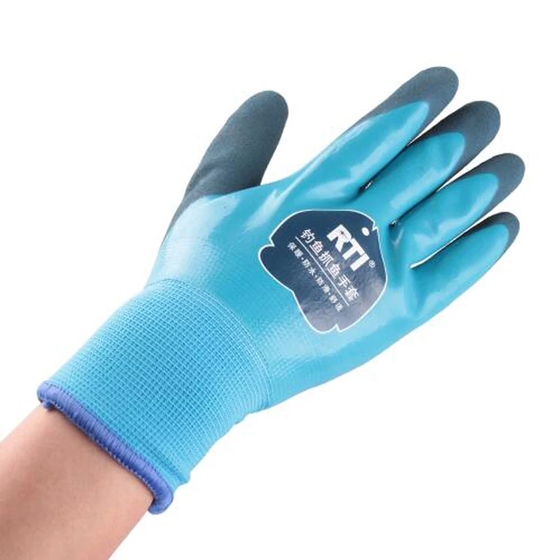 RTI NEW Fishing Gloves for Winter Waterproof Plus Velvet Warm Rubber Anti-Slip Hand Protective Tools | Спорт и развлечения