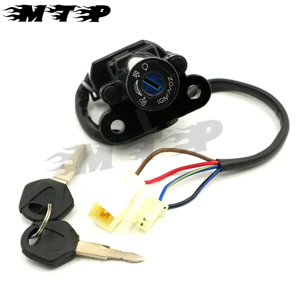 Комплект ключей для зажигания 4 провода Yamaha YZF R1 R6 2001 02 03 04 05 06 07 08 09 10 11 2012|wire ignition