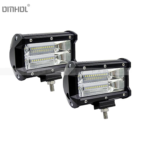 

Двухрядсветодиодный Светодиодная панель рабочего освещения для внедорожников, 1 пара, 5 дюймов, 72 Вт, для универсального использования