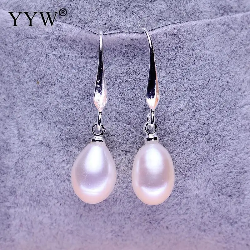 

Women Earring Long Section Of Pearl Earrings Luxurious Rice-Shaped Freshwater Pearls Earring For Women Party Temperament Jewelry