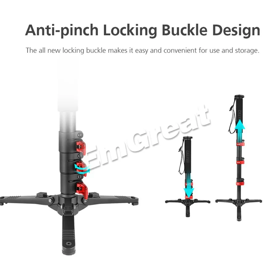 Zhiyun официальный 1 2 м Телескопический монопод с расширенным полюсом для Crane 3 weewell
