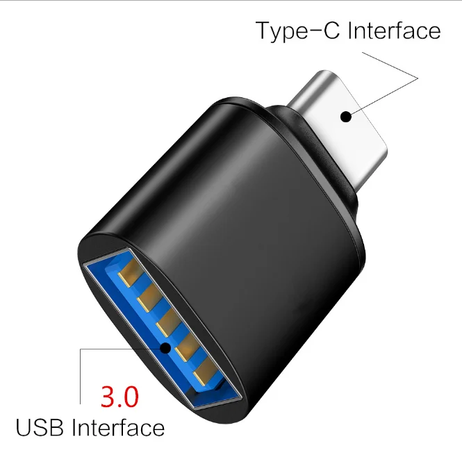 Usb type C OTG адаптер USB C штекер для Micro USB Женский Кабельные конвертеры для Macbook samsung S10 huawei USB для type-c OTG - Цвет: Type C to USB Female