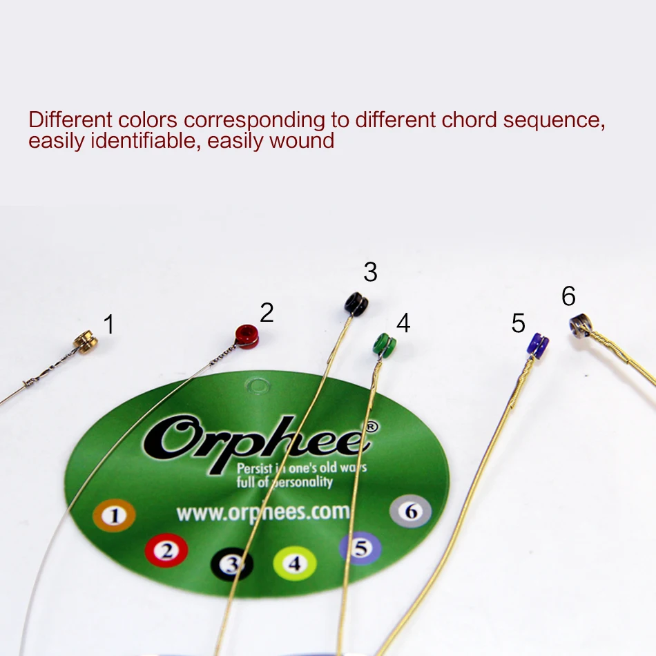 

Orphee ACOUSTIC Guitar String 011-052 Hexagonal core+8% nickel FULL Bright tone Normak Light