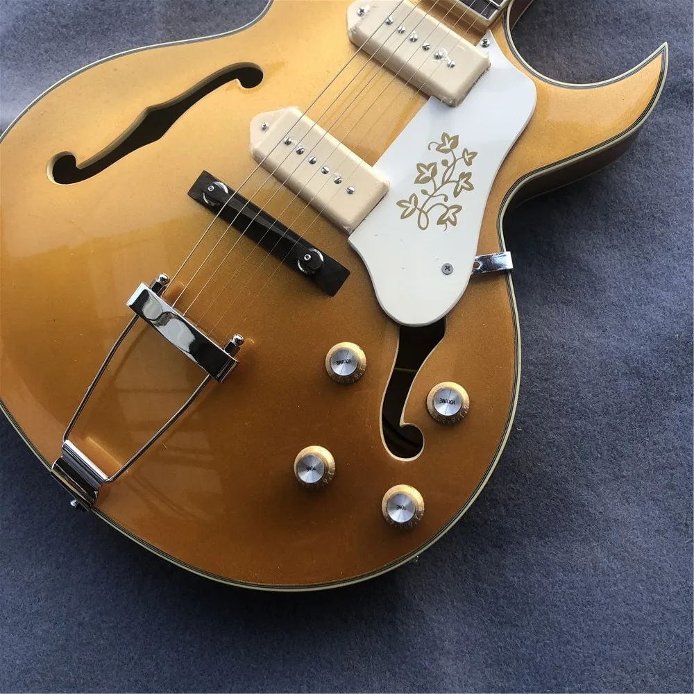 Фабрика kaiyun на заказ p90 jazz medogo shepnguro dc Гитара Электронный пикап luz oro Bigsby вибрато