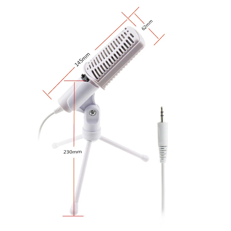 Профессиональный креативный проводной микрофон 3 5 мм эргономичный для записи
