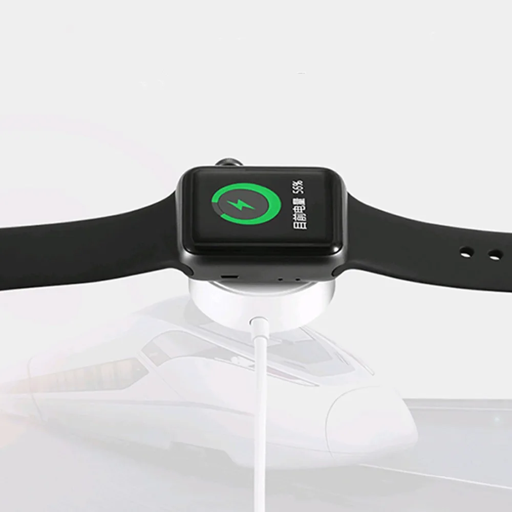 Хохлатая для Apple watch band iwatch Series 4 3 2 1 беспроводной USB Сертифицированный Магнитный зарядный кабель iWatch 1 м