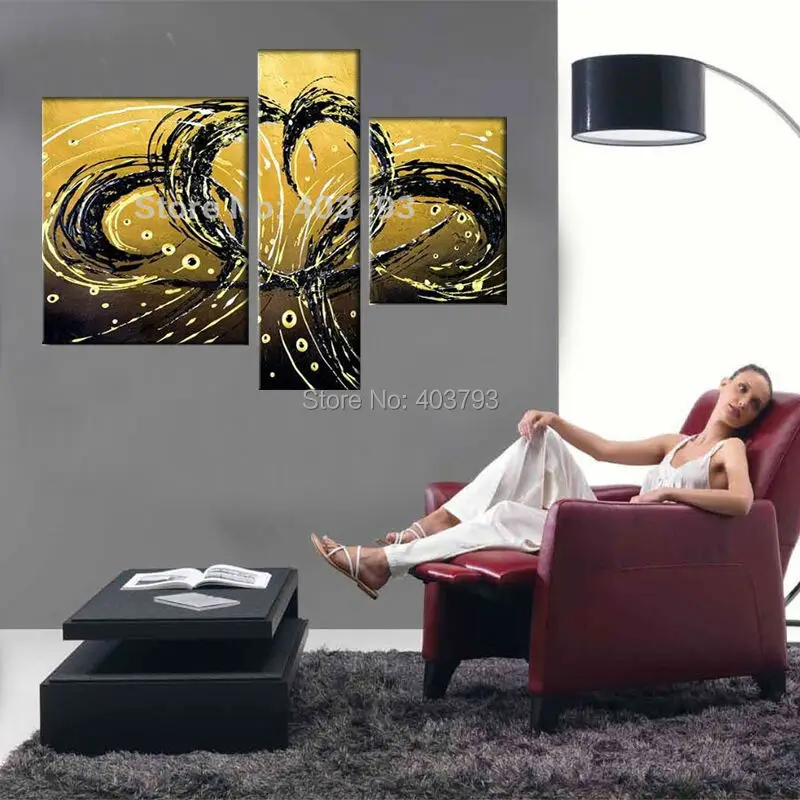 MODERN ABSTRACT HUGE LARGE CANVAS ART OIL PAINTING abstract Double phoenix fly no framed | Painting &amp Calligraphy