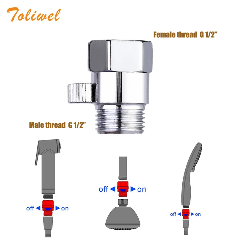 Душевой клапан из твердой латуни управления водой запорный для биде
