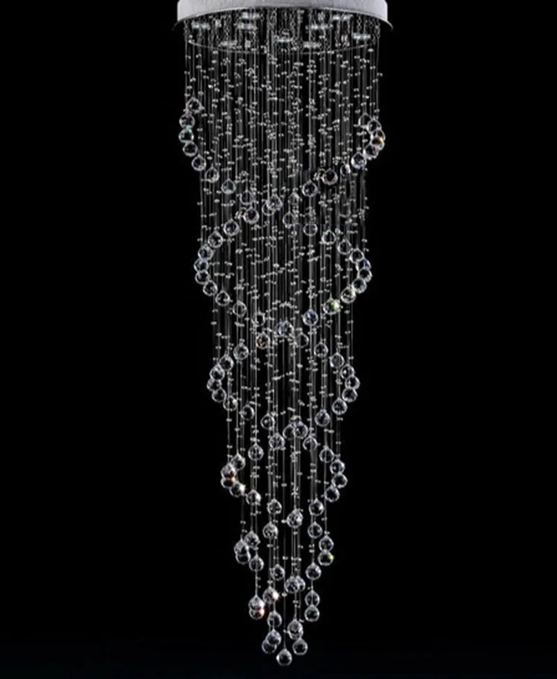 Современная простая светодиодсветодиодный люстра вращающаяся лестница длинная