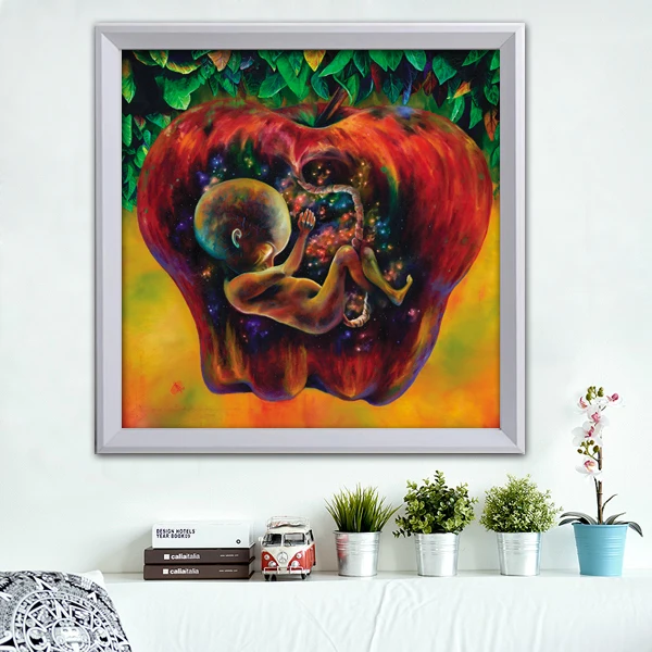 Абстрактная картина маслом Рождение ребенка красивая печать на холсте искусство