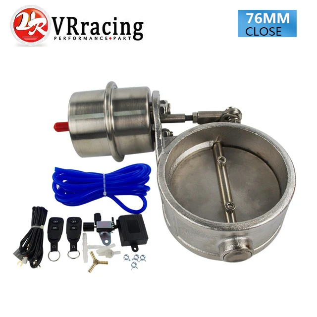 

VR - Exhaust Control Valve With Vacuum Actuator Cutout 3" 76mm Pipe CLOSED with ROD with Wireless Remote Controller Set