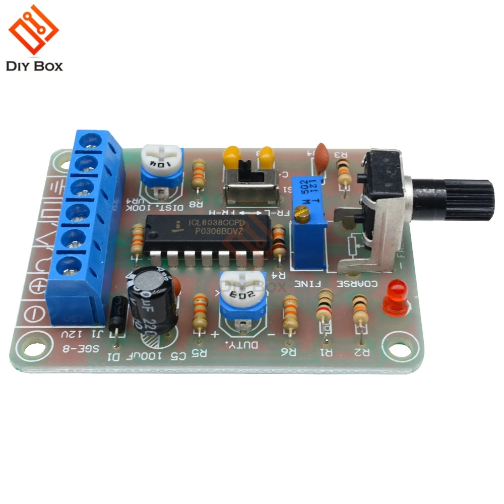ICL8038 монолитная функция генератор сигналов модуль DIY Kit синус квадратный треугольник