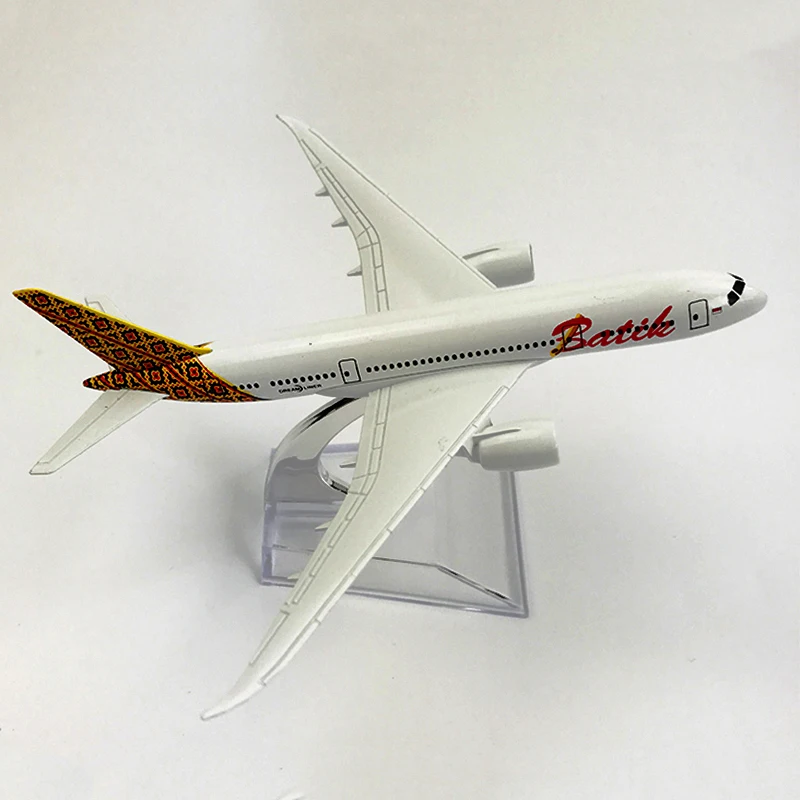 16 см 1:400 Индонезия Batik Air Airlines модель Боинга B787 с базой из металлического сплава