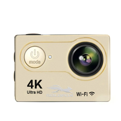 H9 экшн-камера Full HD 4K 25FPS Wi-Fi 2," экран мини-камера с защитным корпусом Go Водонепроницаемая pro спортивная DV камера поддержка 32G TF карта - Цвет: Золотой