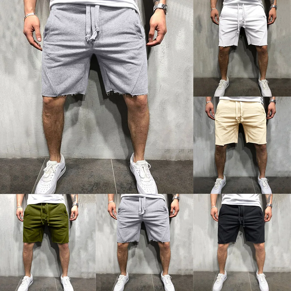 Fashsiualy бермуды masculina Модные мужские повседневные спортивные шорты штаны брюки шорты мужские