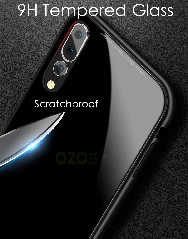 Магнитный адсорбционный чехол для huawei P20 чехол P20 Lite Honor 10 Nova 3 mate 20 закаленное стекло с магнитом чехол для huawei mate 20 Pro