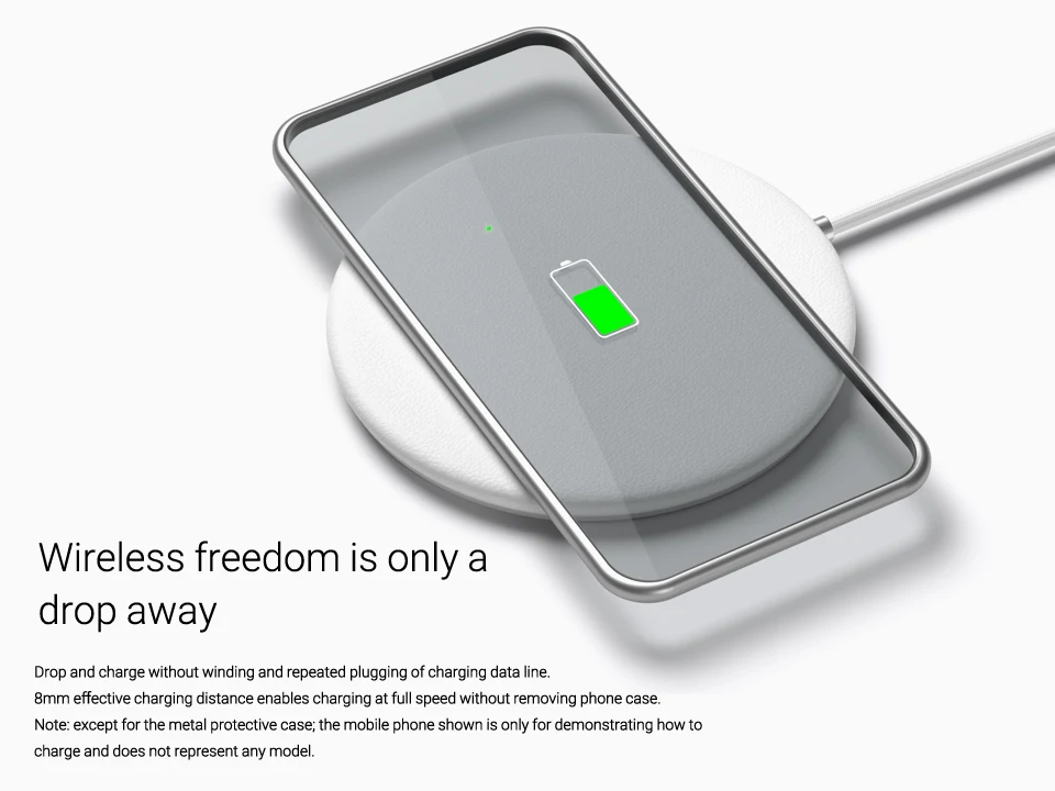 Meizu WP01 Qi Беспроводное зарядное устройство 10 Вт/7,5 Вт/5 Вт Быстрая зарядка для POP samsung S8 S9+ S6 IPhone X 8 Plus Xiaomi Mix 2s