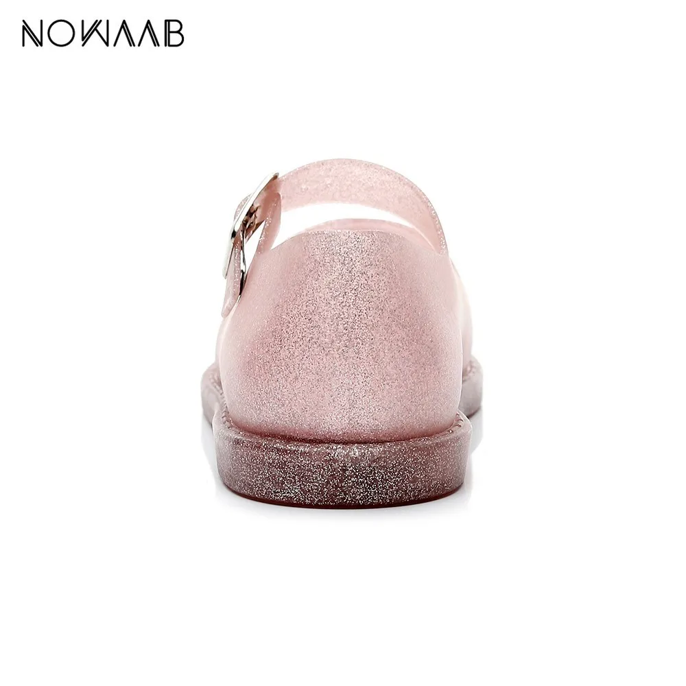 Мини Melissa новинка 2019 светодиодный мигающий светильник прозрачные сандалии для
