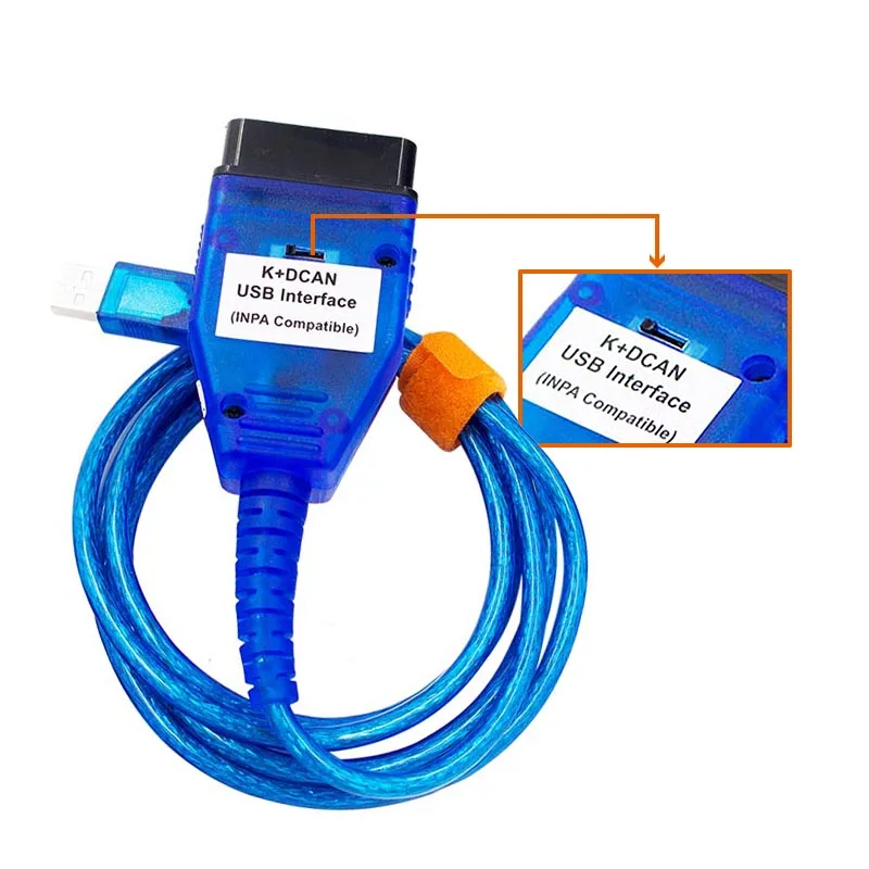 Кабельный сканер INPA K + DCAN для BMW с переключателем интерфейса OBD2 FTDI FT232RL чип сканера