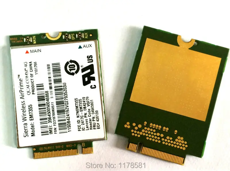 new sierra gobi5000 em7355 lteevdohspa 42mbps ngff card 4g module for lenovo thinkpad t431s t440 t440s t440p t540p w540 x240 free global shipping