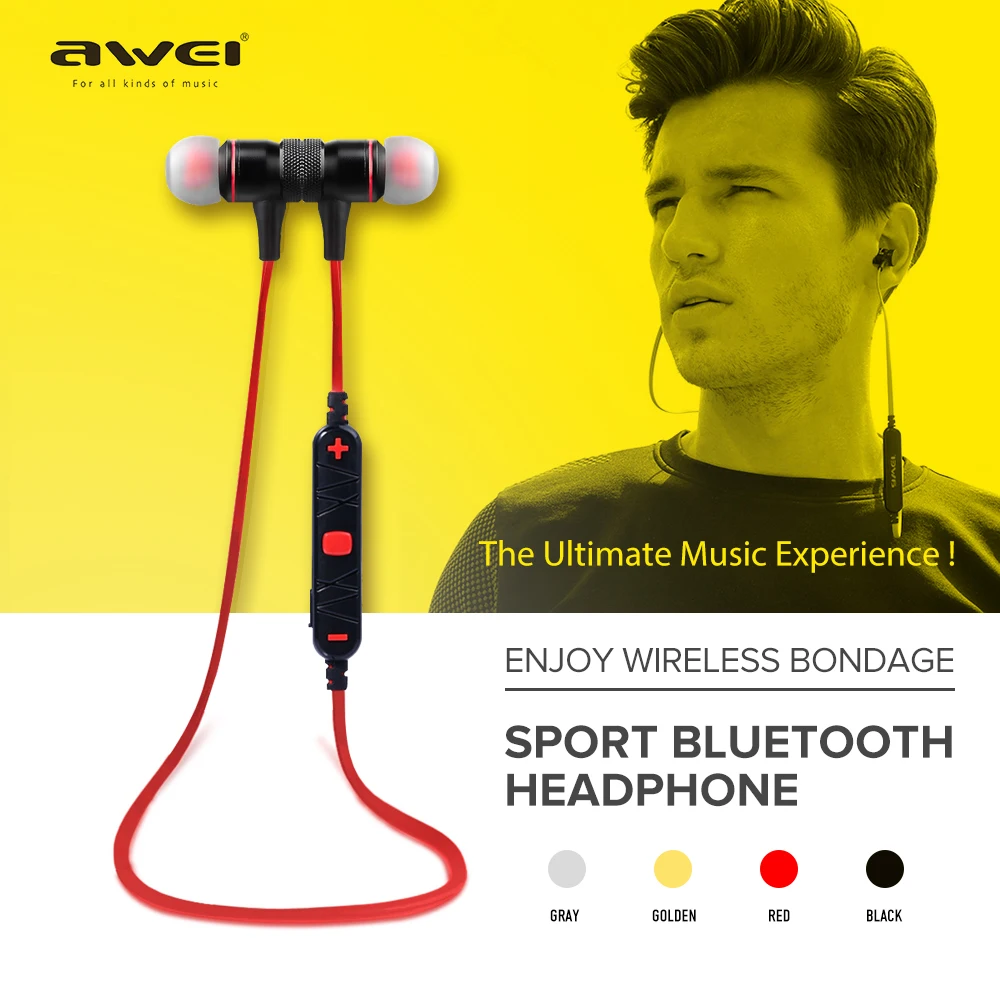 Awei A920BL умные Беспроводные спортивные наушники Bluetooth 4 1 стерео наушники-вкладыши