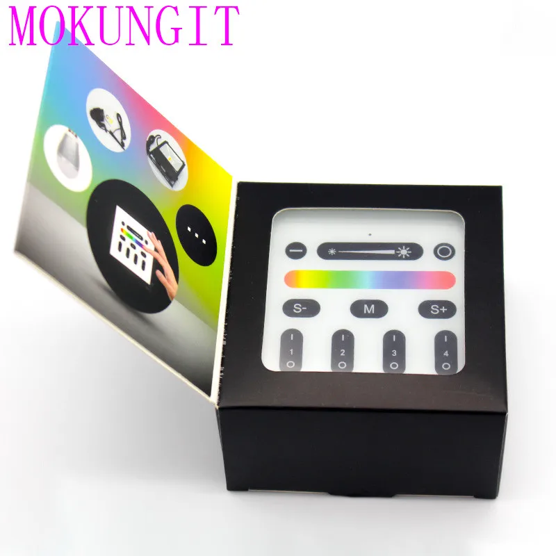 5 шт. Mi light 2 4G 4 зонный сенсорный экран RGB RGBW светодиодный контроллер Беспроводной RF