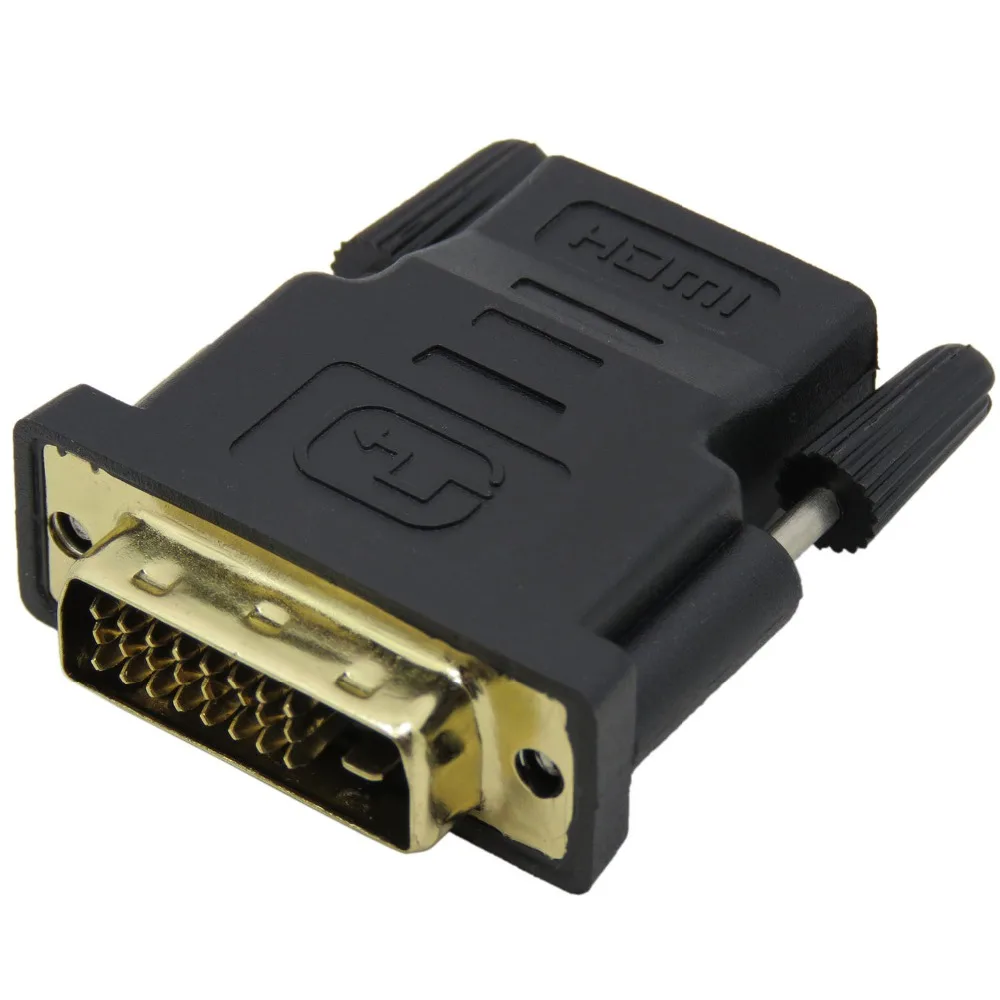 Адаптер HDMI в DVI D 24 + 5 2 шт. конвертер адаптер с золотым покрытием 1080P адаптером| |