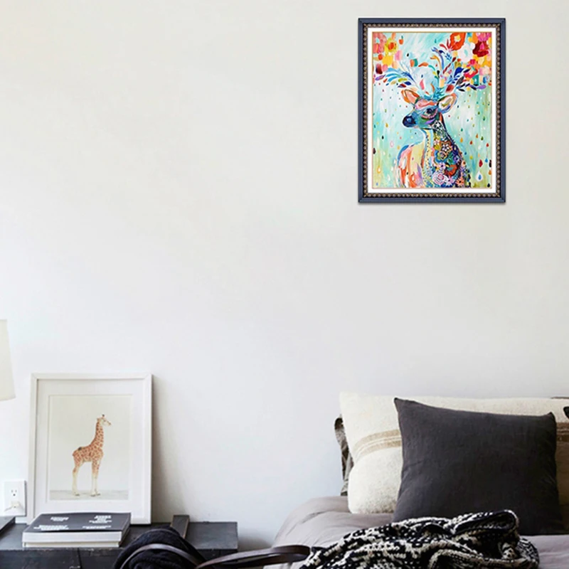 Алмазная вышивка 5D поделки алмазов картина красочные олень дрель живопись