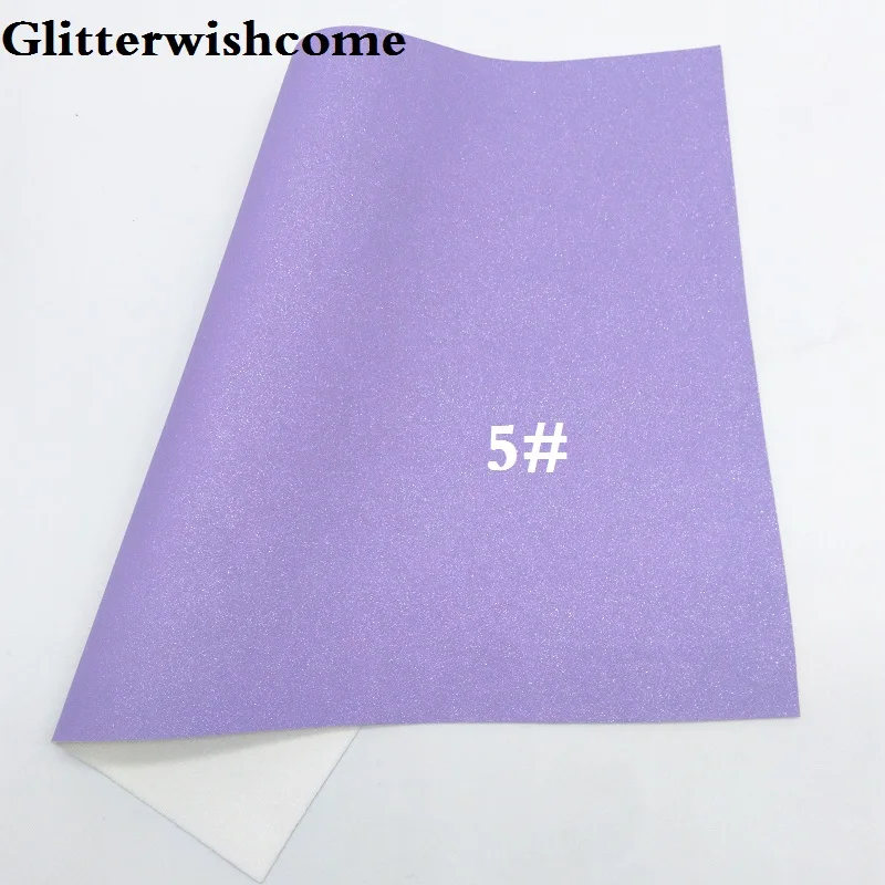 Glitterwishcome 21X29 см A4 размер винил для бантов замша блеск кожа Fabirc искусственная кожа листы для бантов, GM209A - Цвет: 5