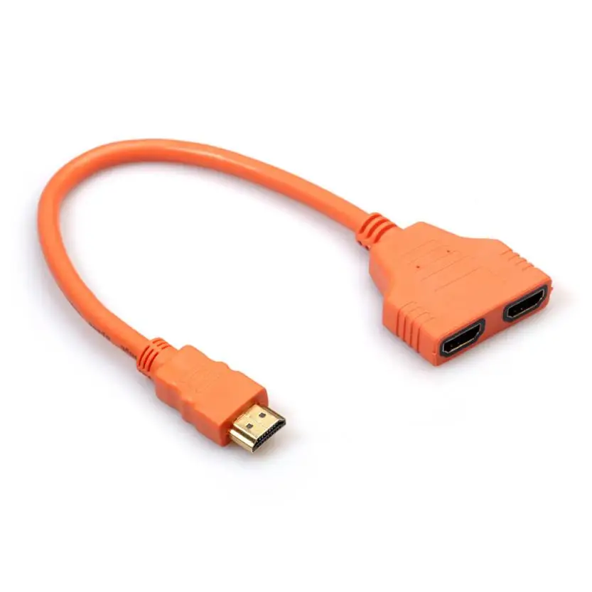 Хорошая продажа Новый HDMI 1 до 2 Сплит двойной сигнал адаптер конвертировать