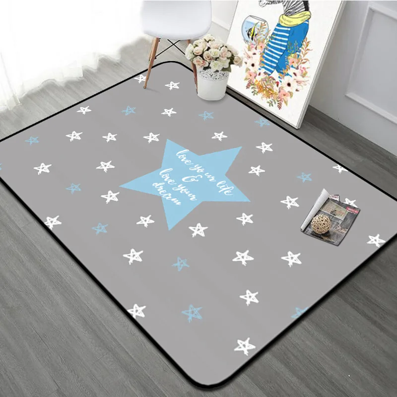 Nordic серый звезды Rugs And Carpets шелковистый для домашнего Гостиная большой Спальня