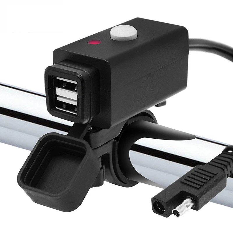 5 в умная зарядка блок питания водонепроницаемый мотоцикл два USB порта зарядное