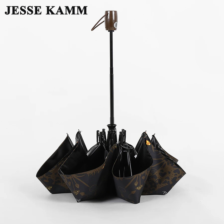 JESSE KAMM Полностью Автоматические Складные компактные ветрозащитные Зонты из