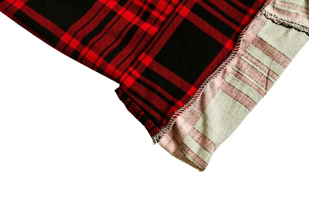 Хит продаж большие размеры женская мода высокая талия цветочный принт красная