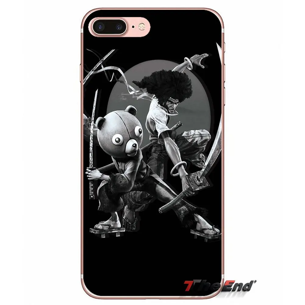 Для iPhone X 4 4S 5 5S 5C SE 6 6S 7 8 Plus Samsung Galaxy J1 J3 J5 J7 A3 A5 2016 2017 афро самурайский Манга Аниме