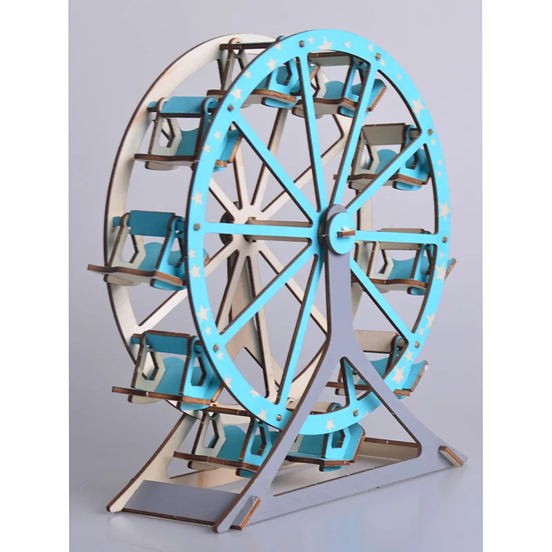 Robotime DIY 3D лазерная резка Деревянный Колесо обозрения Головоломка обучающие