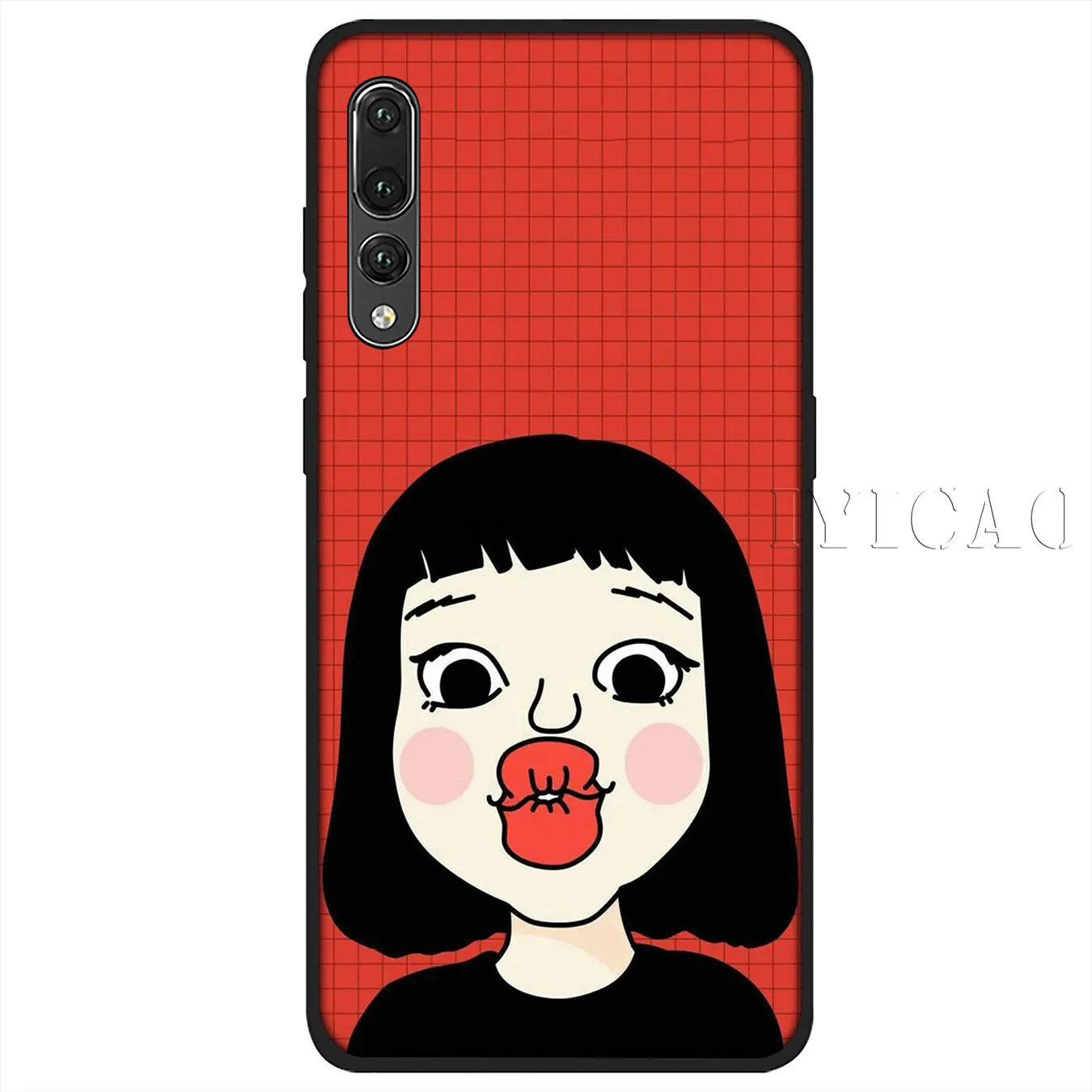 IYICAO Cute anime art Dog Soft Silicone Phone Case for Huawei P30 P20 Pro P10 P9 P8 Lite Mini 2017 2016 P smart Z 2019 Cover |