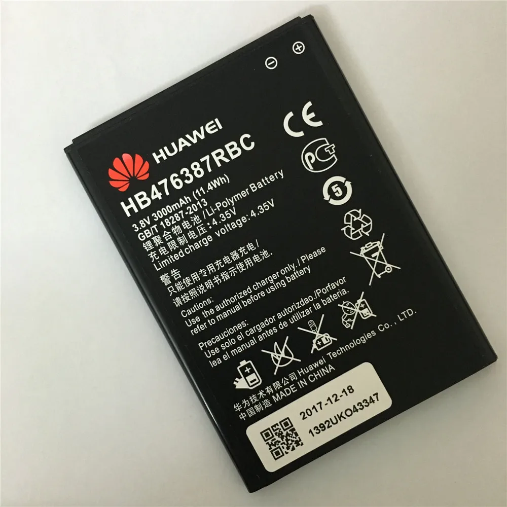Оригинал для Huawei HB476387RBC литий ионный аккумулятор телефона Honor 3X G750 B199 3000