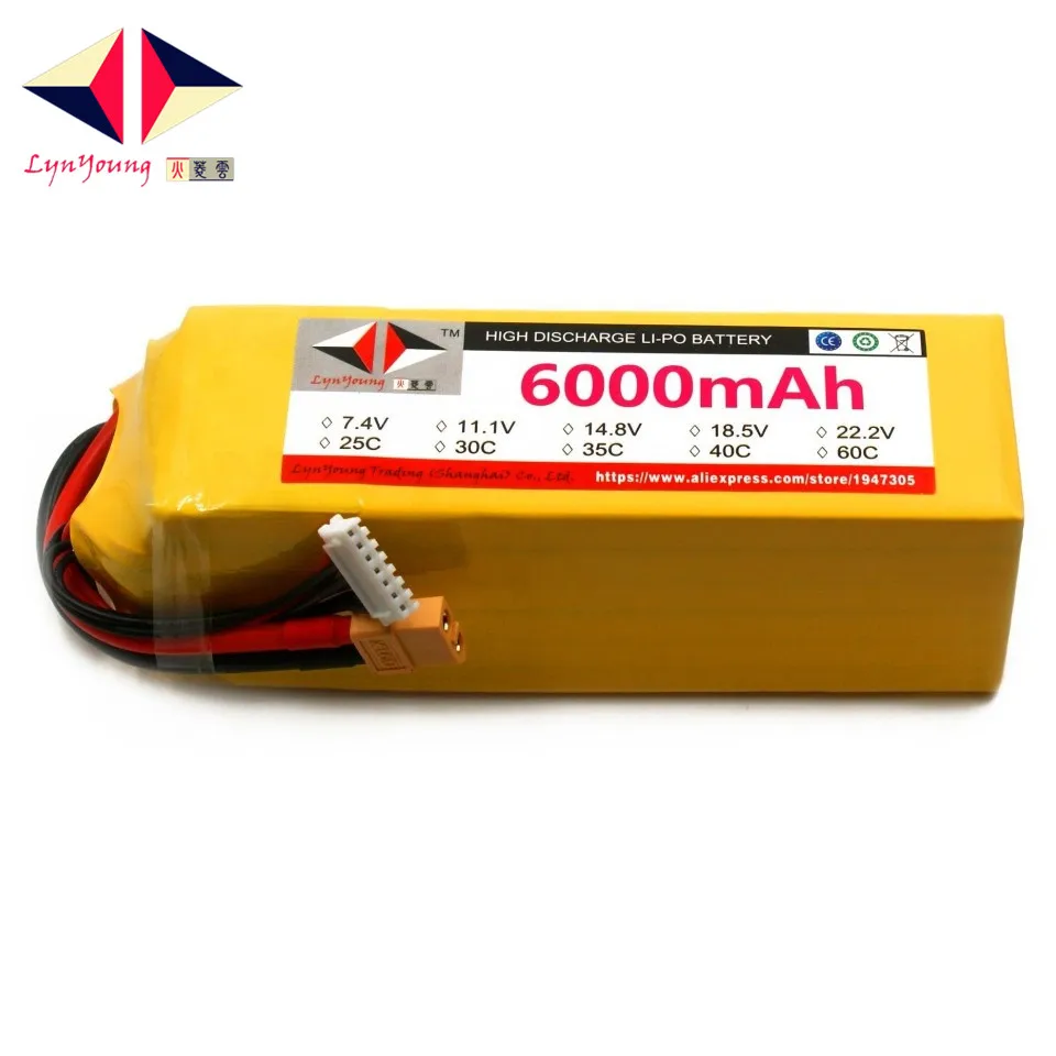 Аккумулятор HX Lipo 6S 22 2 в 6000 мАч 25C 30C 35C 40C 60C для радиоуправляемого дрона